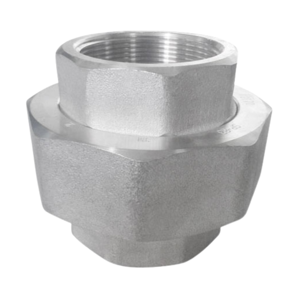 UNIÓN UNIVERSAL O TUERCA UNIÓN DE ACERO INOXIDABLE FORJADO ASTM A182 CAL. 304