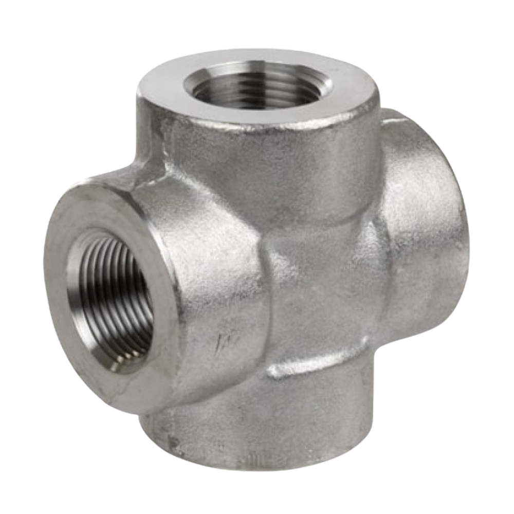 CRUZ (CROSS) DE ACERO FORJADO ASTM A105 DISEÑO ASME / ANSI B16.11 CLASE 3000