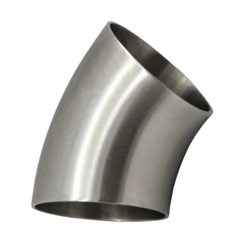 CODO 45° RADIO CORTO SANITARIO ASTM A270 C-304 EXTREMOS SOLDABLES