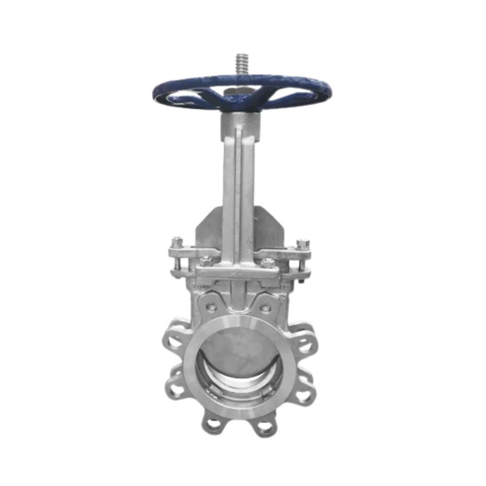 VALVULA CUCHILLA INOXIDABLE 316 (CF8M) LUG CLASE 150 ASIENTO TEFLON (RPTFE)