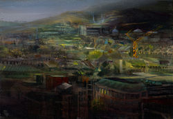 ‘Yellow Crane (from Calton Hill -Edinburgh)’