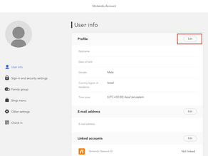 מדריך שינוי אזור מגורים על מנת לבצע רכישות דרך ה eshop בנינטנדו סוויץ