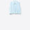 Thumbnail: Baby Blue Chiffon Blouse With Pleats at the Hem