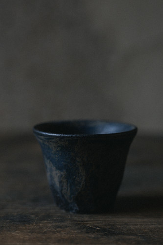 Wanosabi Online Store | アンティークブラック猪口Antique Black Sake Cup