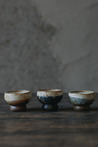 Wanosabi Online Store | アンティーク青丸お猪口Antique Blue Round