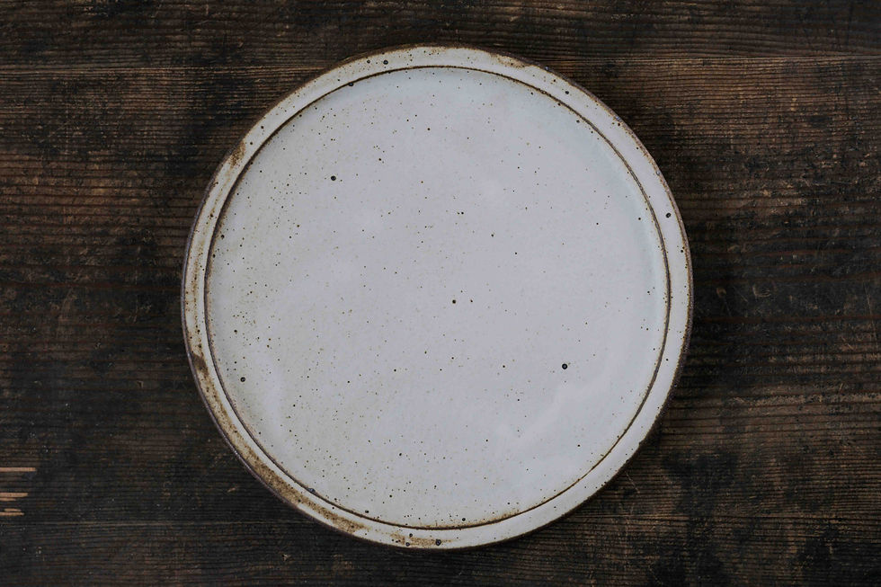 サムネイル： アンティークホワイトプレートAntique White Plate L
