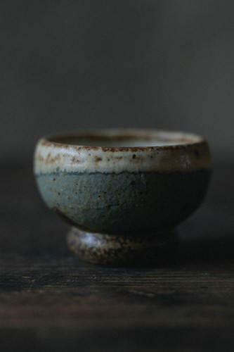 Wanosabi Online Store | アンティーク青丸お猪口Antique Blue Round