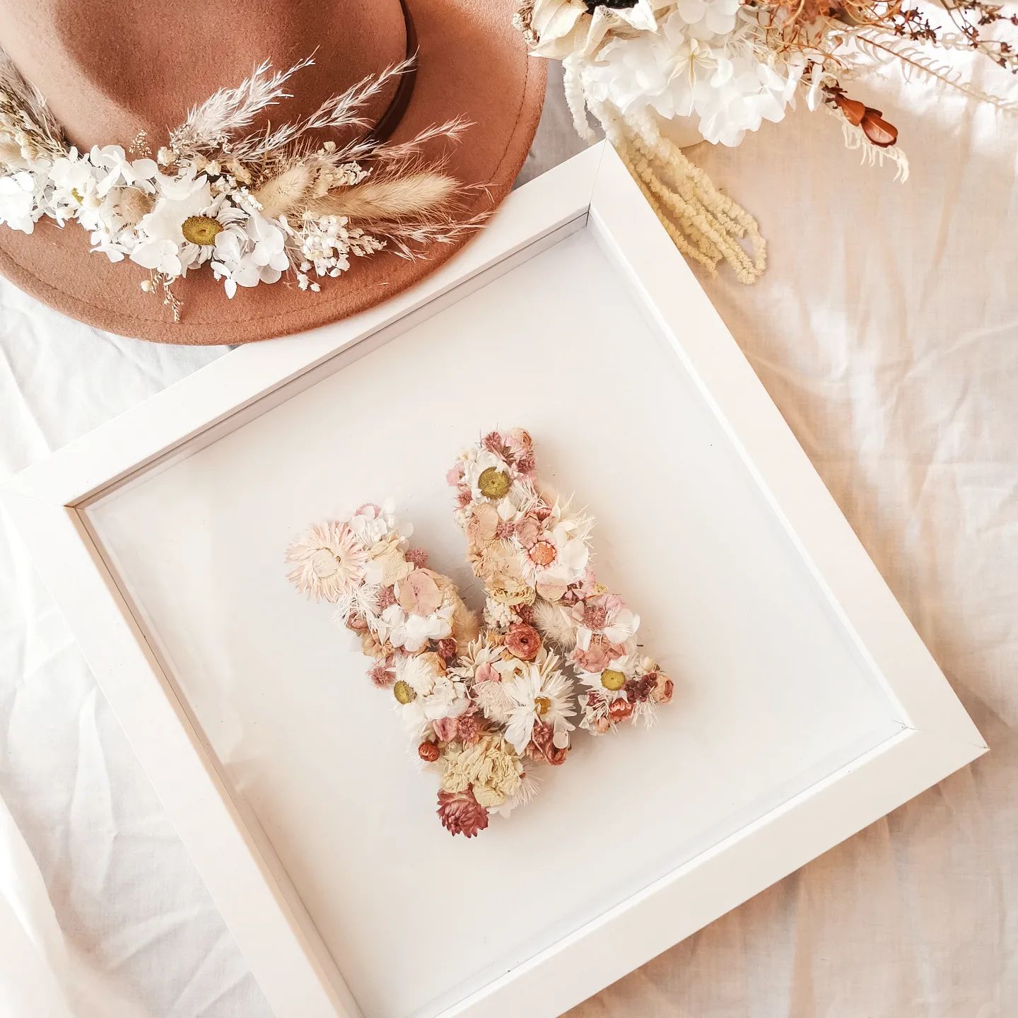Dried Flower Letter Box Frame