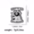 First of All, I’m a Delight Enamel Pin measurement