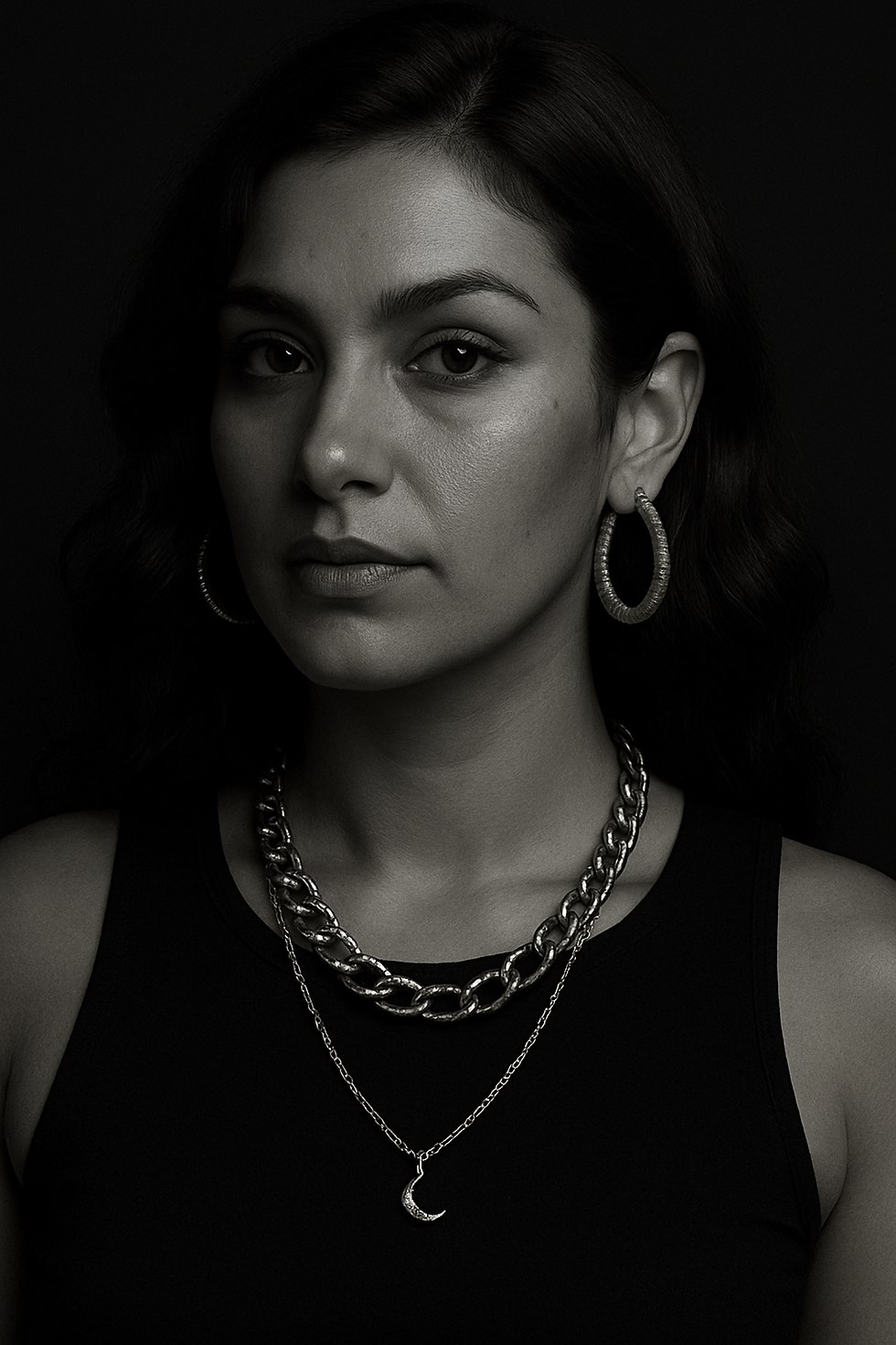 Confident Gaze in Black and White.png