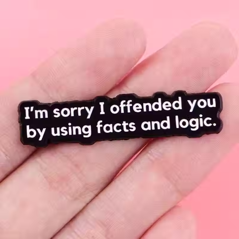 Facts & Logic — Enamel Pin