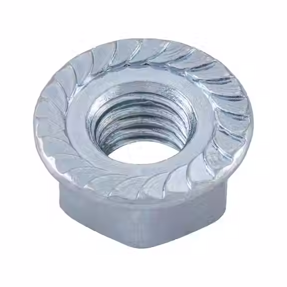 Serrated Flange Nut 8.8 Zinc Plated bottom