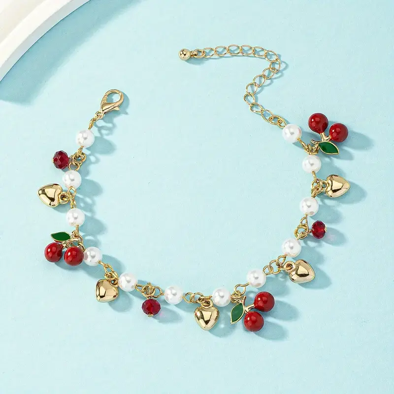 Cherry Charm Bracelet