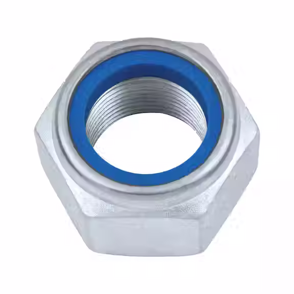 Grade 10 DIN 985 Nyloc Hex Nut – Zinc Plated Steel