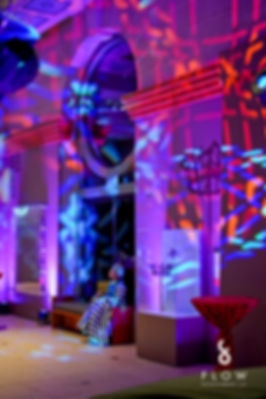Event lighting african art gallery Washington DC