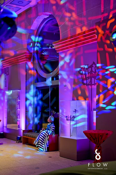 Event lighting african art gallery Washington DC
