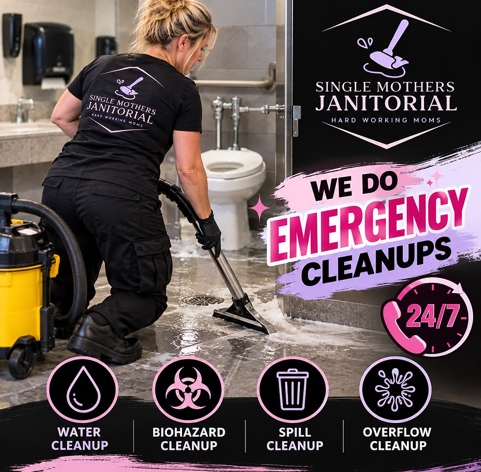 emergency clean up poster