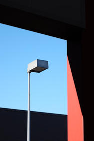 Minimalistische urbane Fotografie von Guido Klumpe in blau rot weiß gelb schwarz grün türkis