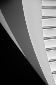 Abstrakte Architekturfotografie in schwarz weiß
