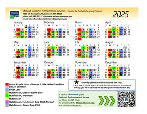 2025 Recycling Calendar