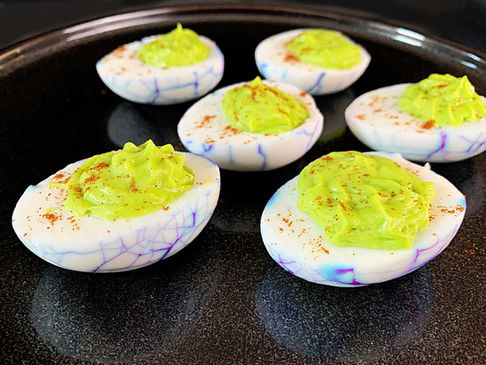 Spooky Halloween Deviled Eggs for the Whole Family