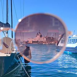 Military ship at Toulon naval base, explored during guided tour