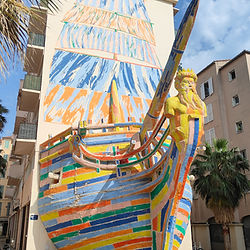 Scultpture de bateau histoire de toulon
