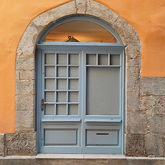 Porte rue colorée du centre ville de Toulon