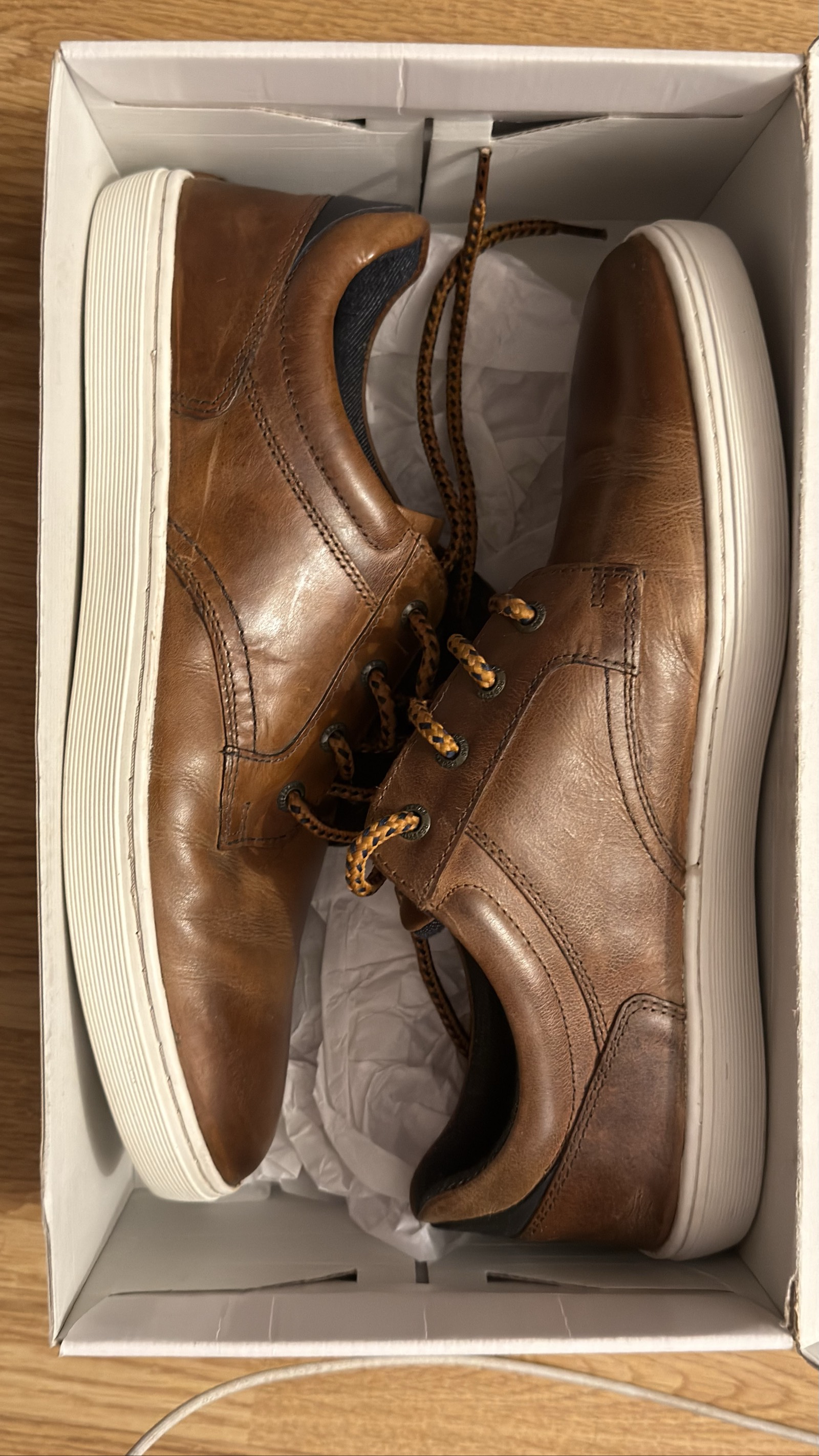 Bugatti Men's Brown Leather Sneakers