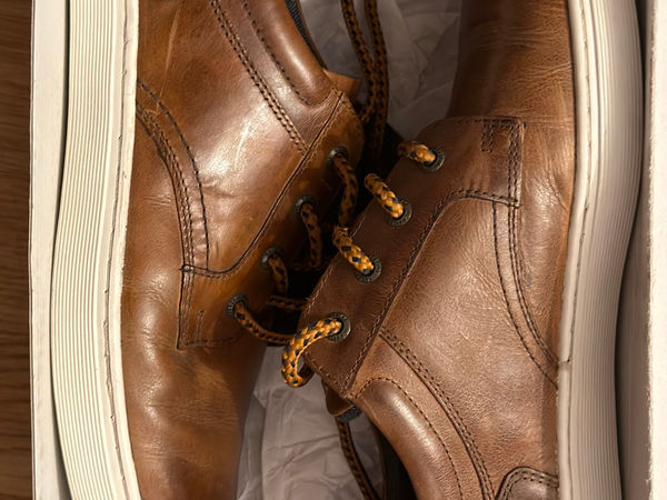 Bugatti Men's Brown Leather Sneakers