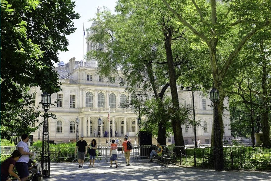 Peace is in Our Hands: New York City Hall Park