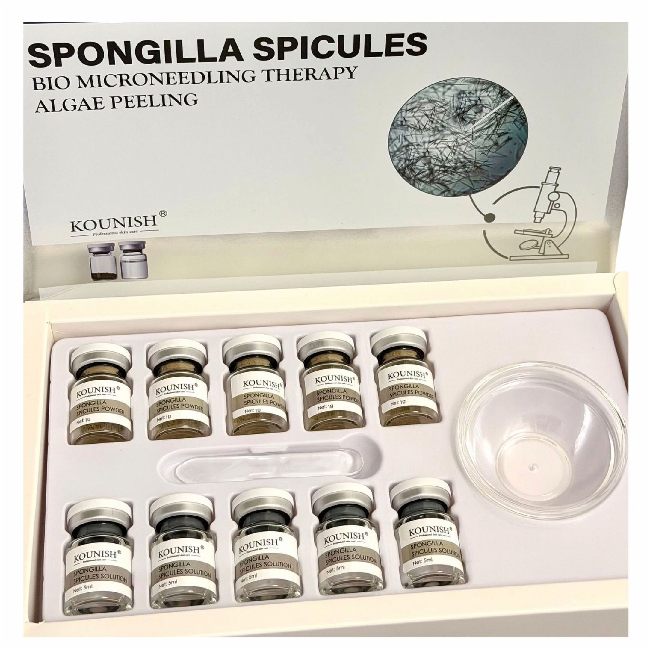 Spongilla Spicules Bio Microneedling Therapy Kounish Algae Peeling Profesional