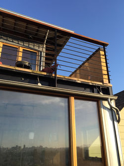 Details of back railing