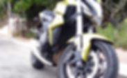 Green Motorbike Front