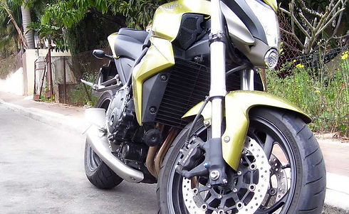 Green Motorbike Front