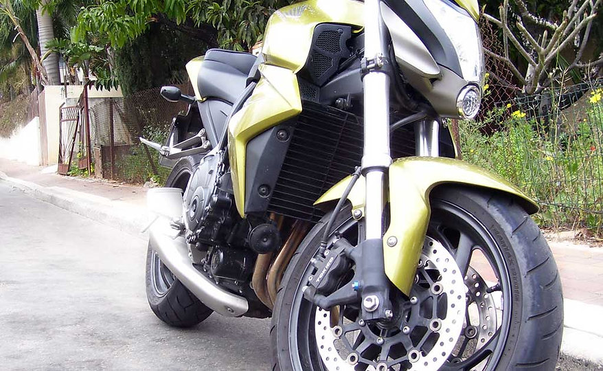 Green Motorbike Front