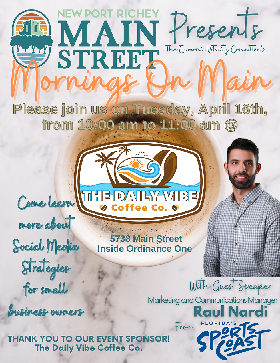 New Port Richey Main Street EVC Presents Mornings on Main