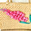 Thumbnail: Vintage Sweet Floral 50s Woven Straw Top Handle Bag