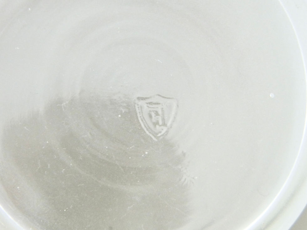 Thumbnail: Vintage Federal Glass MCM Set of 4 Tom Collins Frosted Fruit Salad Glasses