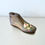 Thumbnail: Antique Hand Painted Wood Childs' Shoe Last With Floral Motif