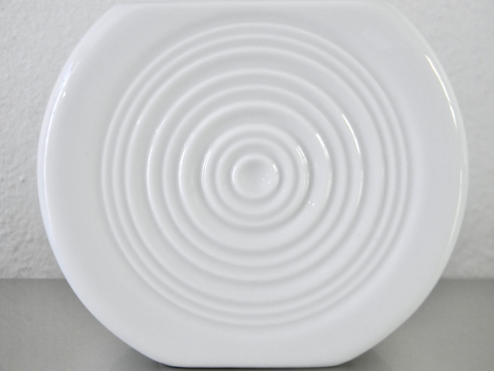 Thumbnail: Vintage 60s Hans Theo Baumann for Rosenthal Thomas Mini Op Art Mod Vase