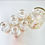 Thumbnail: Iconic Vintage Culver Glass Chantilly Pattern Ice Bucket and Footed Glasses Set