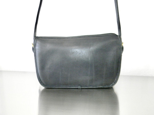 バッグ Vintage Coach Mitchell Bag Black Leather Vintage Coach Purse Mitchell 9968 Crossbody Small Unlined