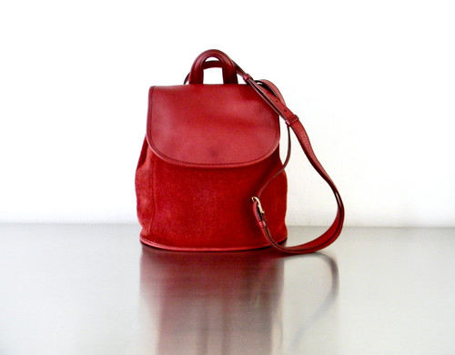 バッグ Rare Vintage Coach Convertible Backpack Coach Vintage Convertible Backpack Leather Brown Used