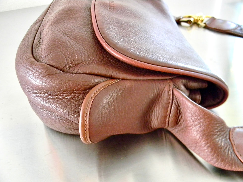 Thumbnail: Refurbished 90s Vintage Chocolate Brown Bally Shoulder Bag