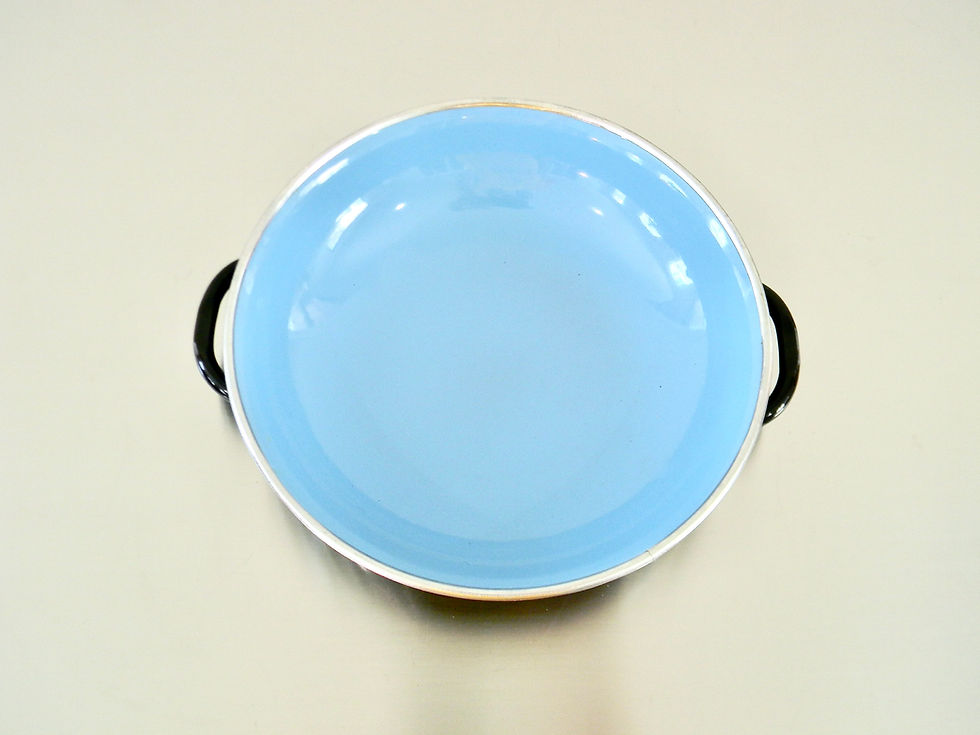 Thumbnail: Vintage Set of 3 Mid Century Emo Celje Yugoslavia Enameled Cooking Pans