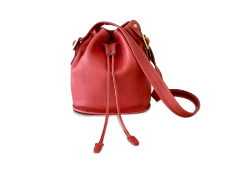 バッグ Vintage Coach Lula's Legacy Red Leather Refurbished 90s Vintage Red Leather Coach Lula's Legacy Bag