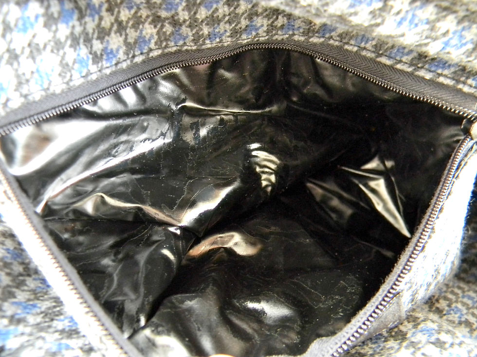 Thumbnail: Vintage 80s El Corte Ingles Cork and Vegan Mock Croc Leather Canteen Style Purse