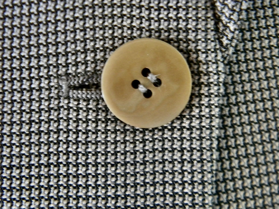 Thumbnail: Vintage 90s Ladies Armani Ruffle Micro Houndstooth Sz 48 Blazer