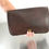 Thumbnail: Rare Refurbished Vintage 70s Coach Precreed Mocha Leather Convertible Clutch